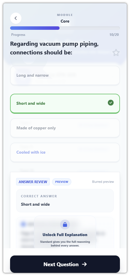 Correct answer highlighted green