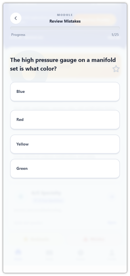 Review Mistakes automatically collected question set